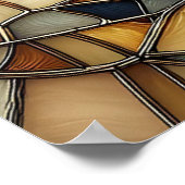 Stained Glass Waves ポスター (角)