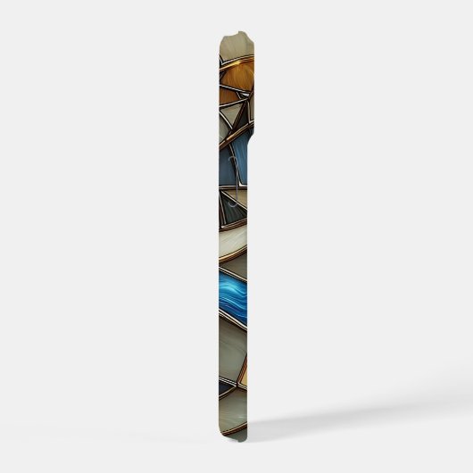 Stained Glass Waves iPhone 15ケース (右側面)