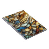 Stained Glass Waves Spiral Notebook ノートブック (右側)