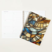 Stained Glass Waves Spiral Notebook プランナー手帳 (ディスプレー)