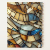 Stained Glass Waves Spiral Notebook プランナー手帳 (裏面)