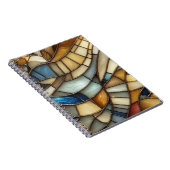 Stained Glass Waves Spiral Photo Notebook ノートブック (右側)