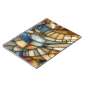 Stained Glass Waves Spiral Photo Notebook ノートブック (左側)