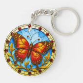 Stained glass window butterfly キーホルダー (裏面)