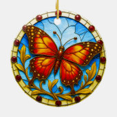 Stained glass window butterfly セラミックオーナメント (裏面)