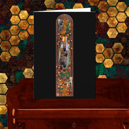 Stained Glass Window Design of St. Gobnait  カード