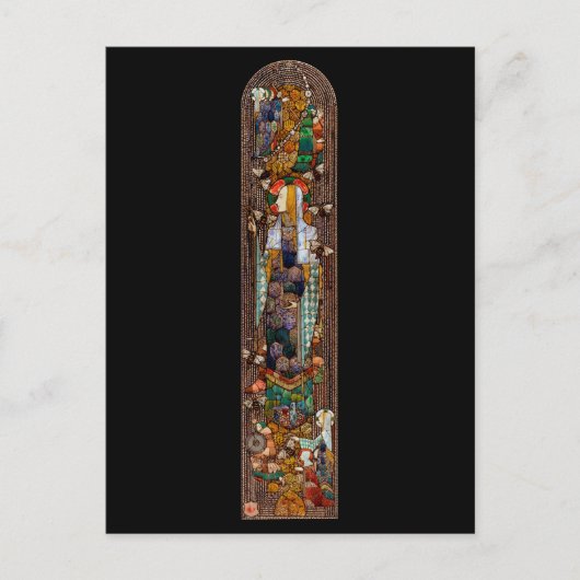 Stained Glass Window Design of St. Gobnait ポストカード (正面)