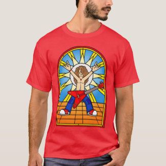 Stained Glass Window Rock Music Guitarist vintage Tシャツ
