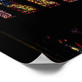 Stained Glass Window, St Vitus's Cathedral,Prague ポスター (角)