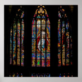 Stained Glass Window, St Vitus's Cathedral,Prague ポスター (正面)