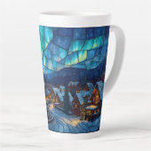 Stained Glass Winter Village カフェラテマグ (右アングル)