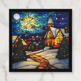 Stained Glass Winter Village フェイバータグ