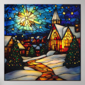Stained Glass Winter Village ポスター (正面)