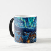 Stained Glass Winter Village モーフィングマグカップ (正面左)