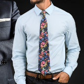 Stained glass with holy spirit dove Neck Tie ネクタイ