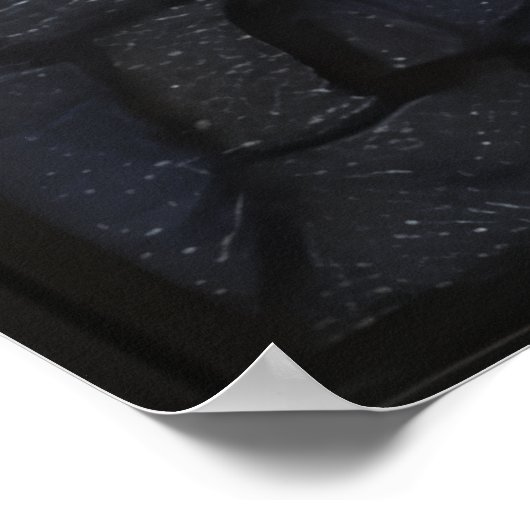 StainedGlassButterFly ポスター (角)