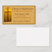 Stainglass教会Window2名刺はカスタマイズ 名刺 (正面/裏面)