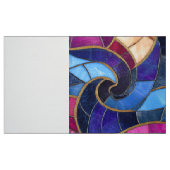 Stainglass Blue Purple Design ファブリック (ファットクウォーター)