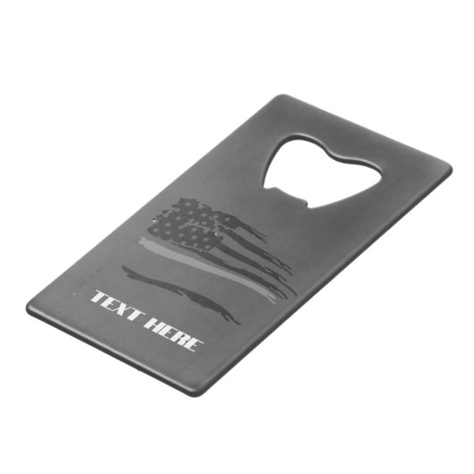 Stainless Steel Bottle Opener クレジットカード栓抜き (正面アングル)