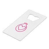 Stainless Steel Bottle Opener クレジットカード栓抜き (裏面アングル)