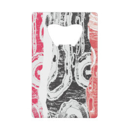 Stainless Steel Bottle Opener – Abstract Land クレジットカード栓抜き