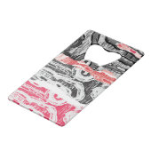 Stainless Steel Bottle Opener – Abstract Land クレジットカード栓抜き (裏面アングル)