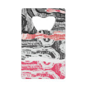 Stainless Steel Bottle Opener – Abstract Land クレジットカード栓抜き (裏面)