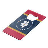 Stainless Steel Bottle Opener flag of Mississippi クレジットカード栓抜き (裏面アングル)