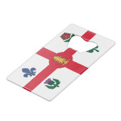 Stainless Steel Bottle Opener flag of Montreal クレジットカード栓抜き (正面アングル)