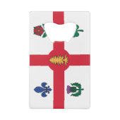 Stainless Steel Bottle Opener flag of Montreal クレジットカード栓抜き (裏面)