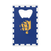 Stainless Steel Bottle Opener flag of Quebec City クレジットカード栓抜き (裏面)