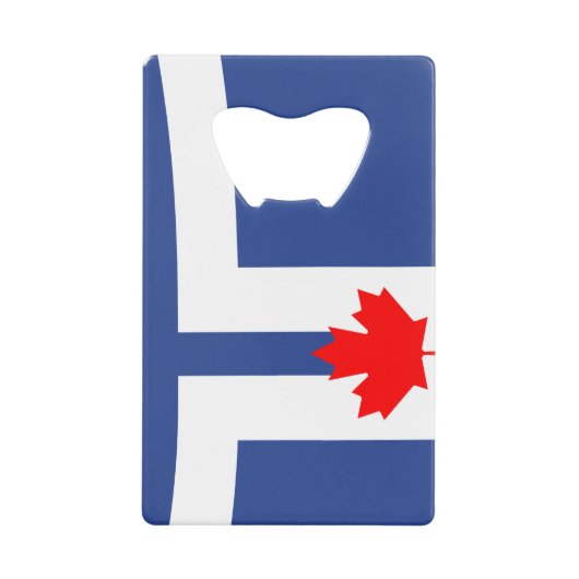 Stainless Steel Bottle Opener flag of Toronto クレジットカード栓抜き (正面)