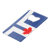 Stainless Steel Bottle Opener flag of Toronto クレジットカード栓抜き (正面アングル)