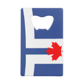 Stainless Steel Bottle Opener flag of Toronto クレジットカード栓抜き (裏面)