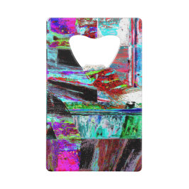 Stainless Steel Bottle Opener – Neon Pulse クレジットカード栓抜き