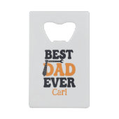 Stainless Steel Bottle Opener - Personalized Dad クレジットカード栓抜き (正面)
