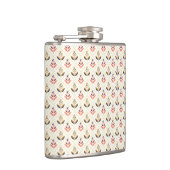 Stainless steel flask with a pattern  フラスク (右)
