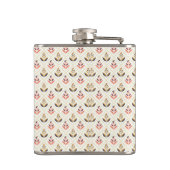 Stainless steel flask with a pattern  フラスク (裏面)