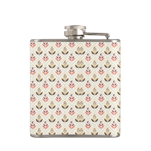 Stainless steel flask with a pattern  フラスク (裏面)