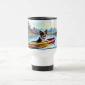 Stainless Steel Travel Mug Boating Dog Image トラベルマグ (中央)