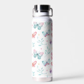 stainless steel water bottle with butterflies ウォーターボトル (背面)