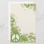 Staionary実際のところ平和 便箋 (正面/裏面)