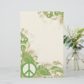 Staionary実際のところ平和 便箋 (スタンド正面)