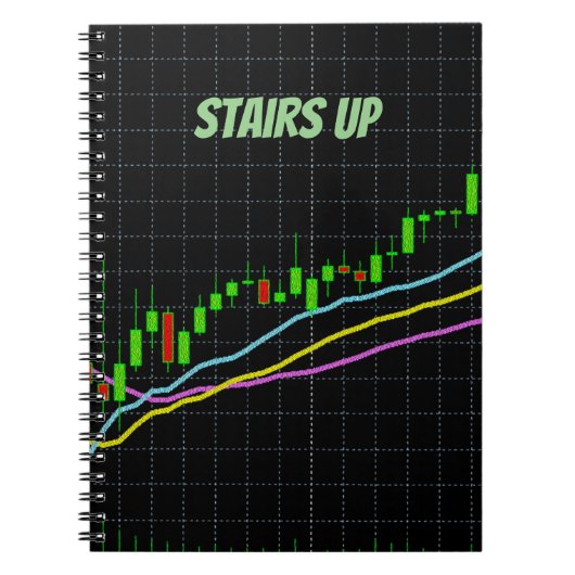 Stairs Up Candlestick Chartノートブック ノートブック (正面)