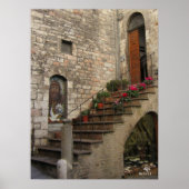 Stairway in Assisi ポスター (正面)
