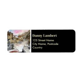 Staites北イングランド水の色ホームアドレス ラベル