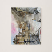 Staites, North Yorkshire, England Water color ジグソーパズル (縦)