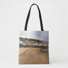 Staithes Harbour Beach and Village Front トートバッグ