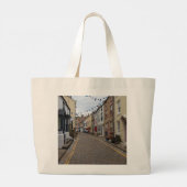 Staithes High Street Cobbled Road ラージトートバッグ (裏面)