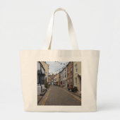 Staithes High Street Cobbled Road ラージトートバッグ (正面)